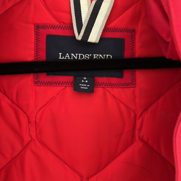 Lands End Expedition Parka Red Winter Coat - Picture 10 of 13